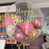 Personalised Bubble Balloon <br> Gold & Pinks Mix